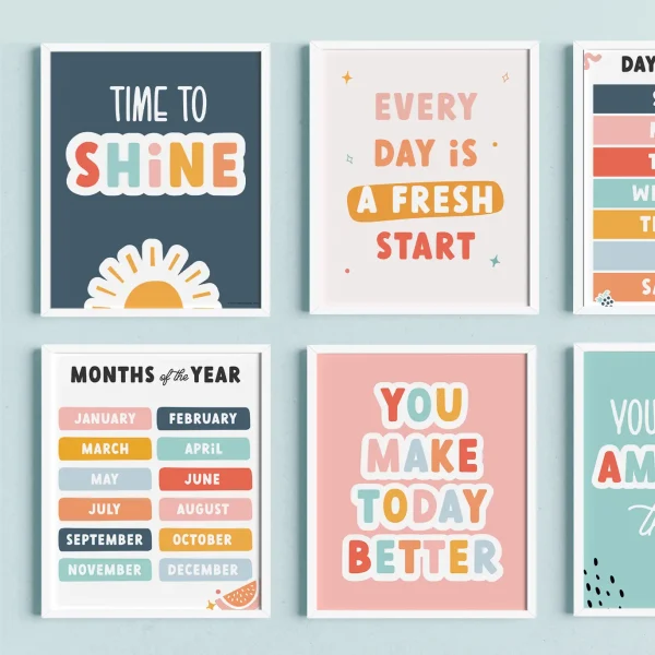 Berry Class Bundle square 2 Berry classroom decor bundle - wall art.