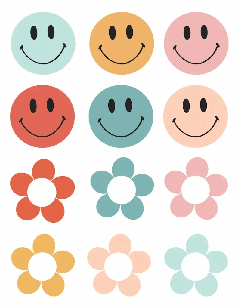 Groovy classroom decor accents