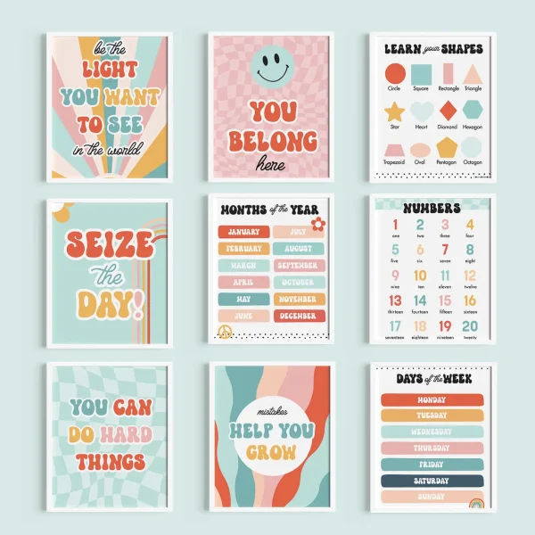 Groovy Class Bundle Prints Printable Groovy classroom room signs