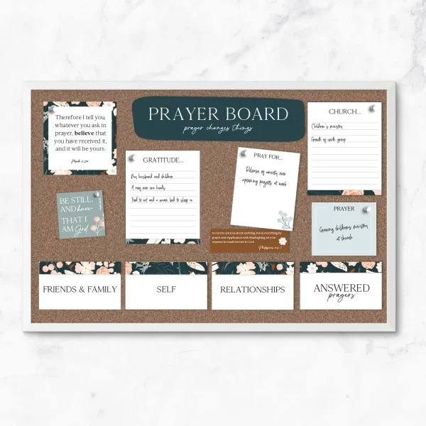 Prayer Board Mock - Store V2 Printable prayer board kit.