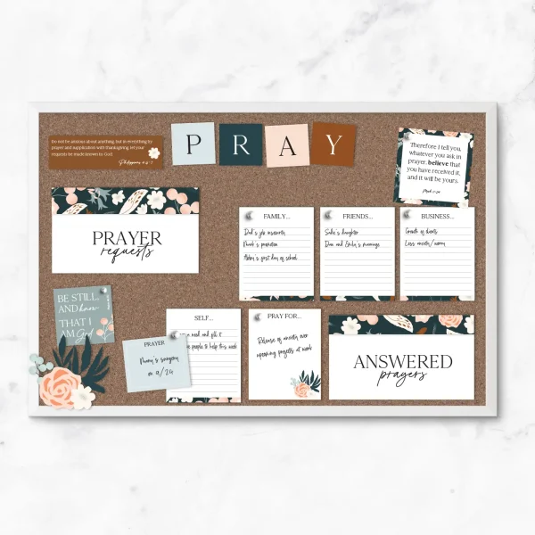 Prayer Board Mock - Store V3 Printable prayer board kit.